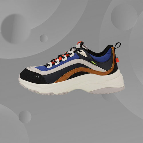 李宁休闲鞋运动时尚系列男子冬季新款舒适透气经典休闲鞋AGCP245