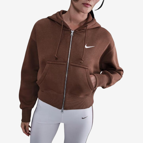 Nike耐克正品Sportswear女连帽拉链款宽松长袖卫衣HV2427-265