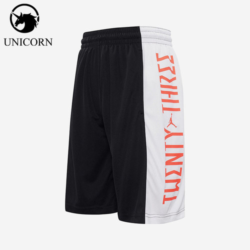 Nike/耐克正品JORDANAJ1新款男黑白色经典休闲篮球短裤CI0018-011