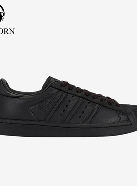 Adidas/阿迪达斯正品三叶草男女黑色低帮经典复古日常板鞋KI0824