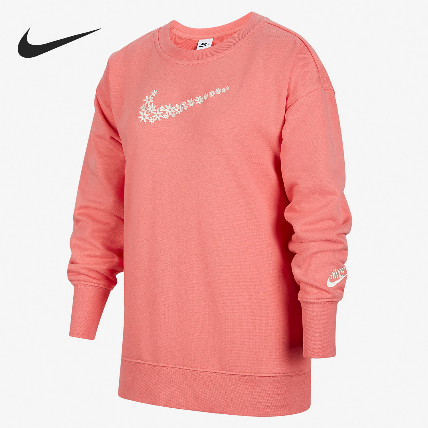 Nike/耐克大童圆领运动休闲针织透气舒适套头卫衣 DM8210-603