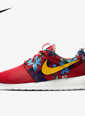 Nike/耐克正品RosheRun新款女红黄色运动风跑步鞋59432-674