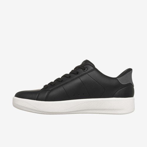 Skechers斯凯奇正品男款Street系列圆头系带低帮板鞋183403-BLK