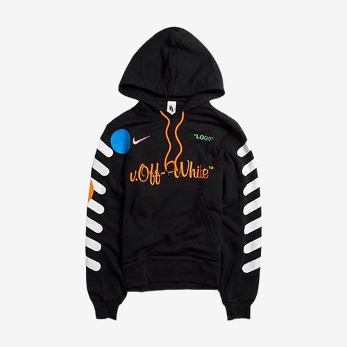 Nike耐克正品Off-White联名男连帽套头落肩袖长袖卫衣AA3257-010