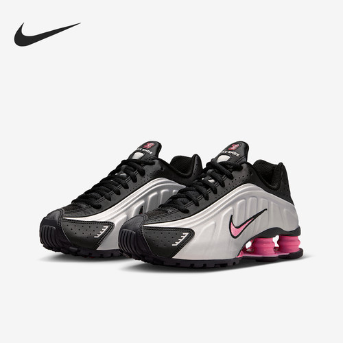 Nike/耐克正品Shox R4 GS女子大童低帮耐磨系带运动鞋CW2626-006