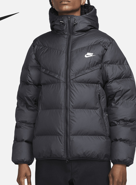 Nike/耐克正品Storm-FIT男士保暖长袖经典连帽面包棉服FB8185-010