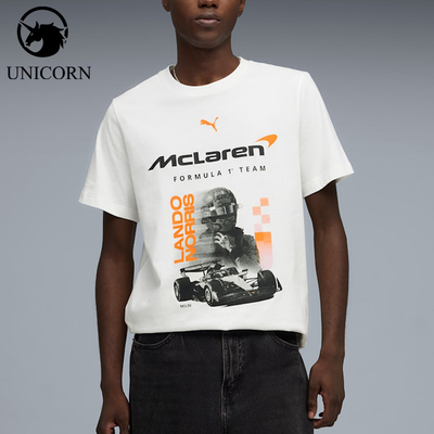 Puma/彪马正品MCLAREN迈凯伦男士透气运动短袖T恤637451-02