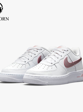 Nike/耐克正品Air Force 1 GS女子大童低帮板鞋CT3839-104