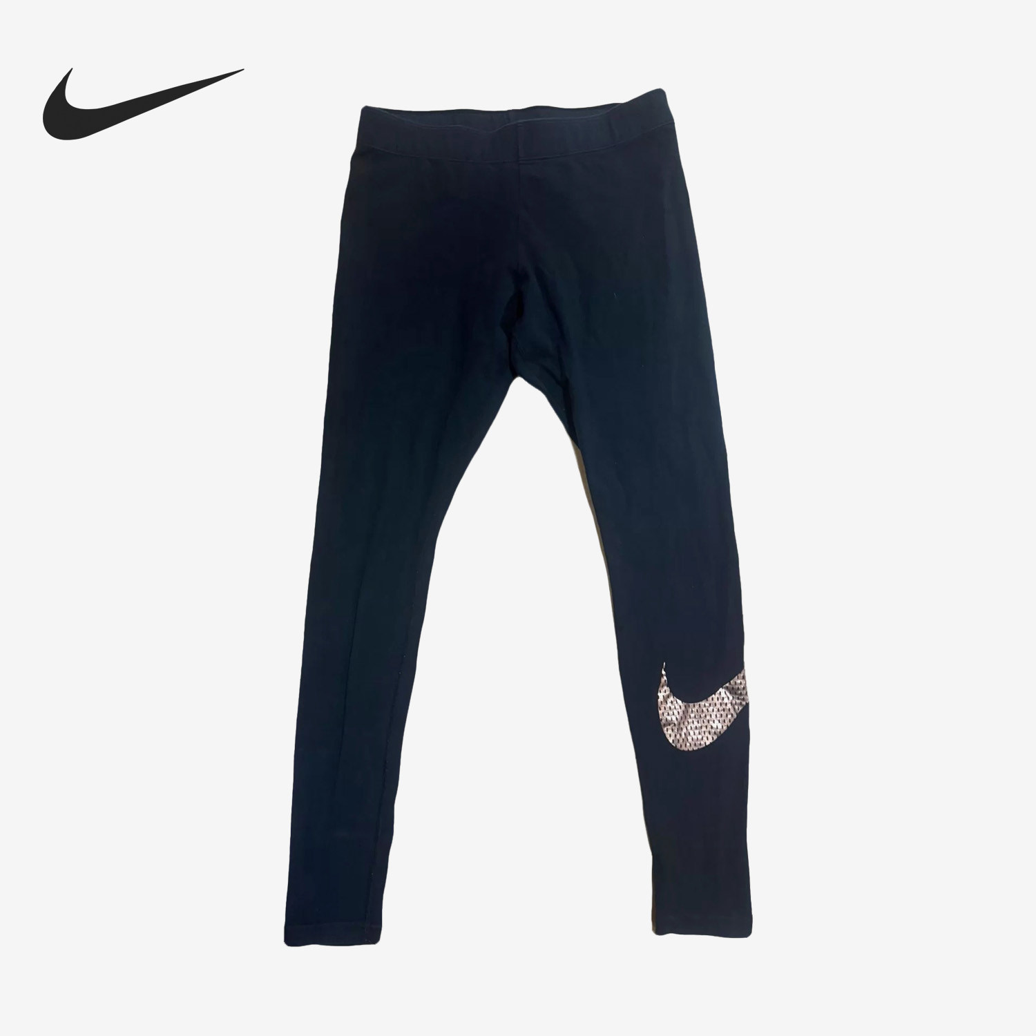 Nike耐克正品女中腰训练修身舒适轻便休闲运动打底裤694709-011