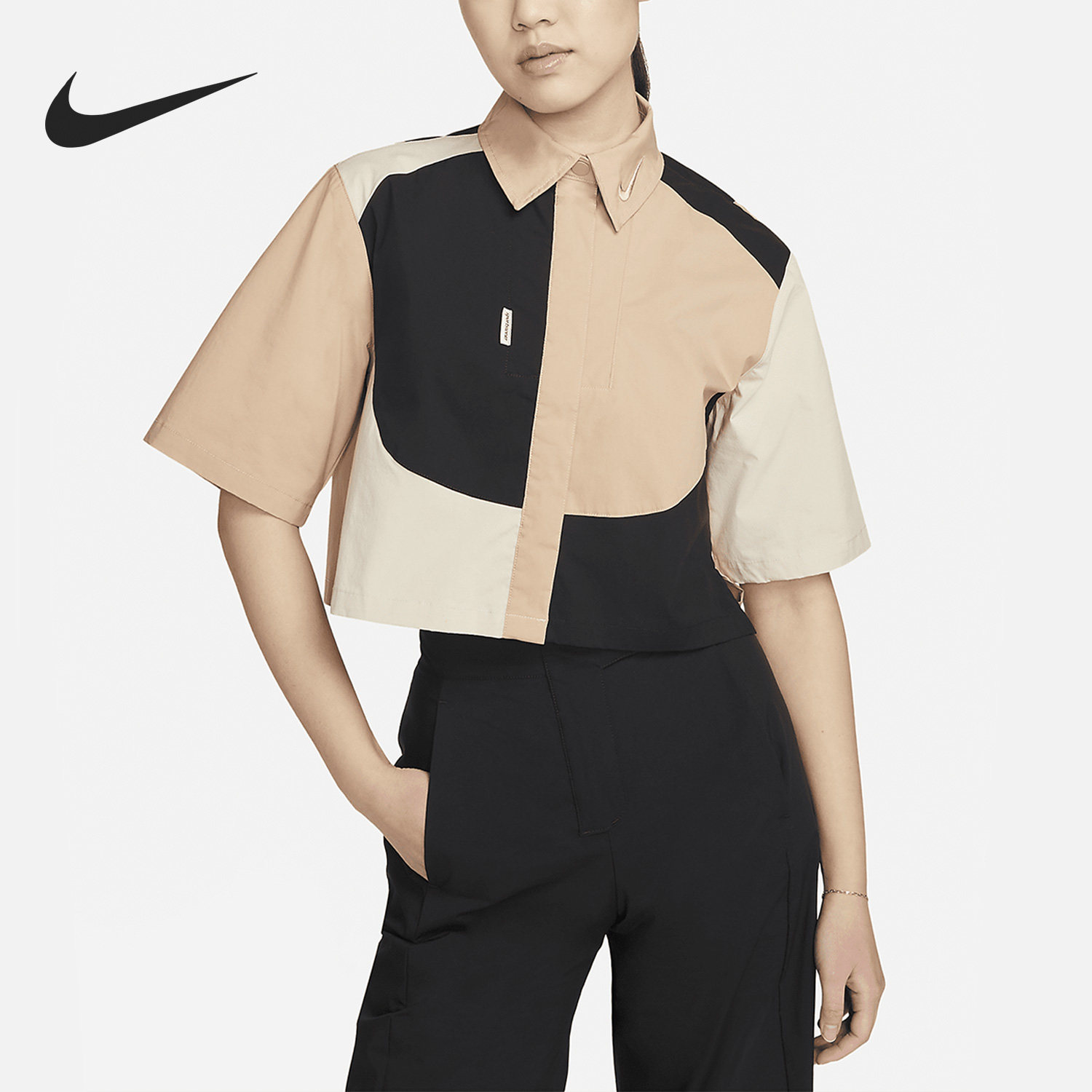 Nike/耐克正品夏季新款女子翻领运动短袖T恤DV8300-200