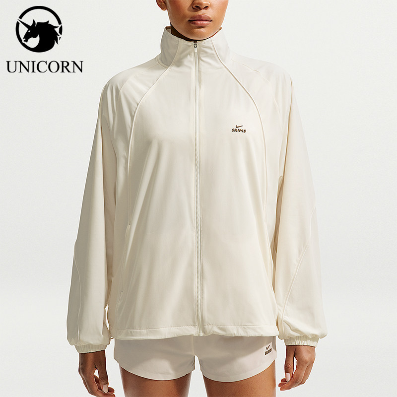 Nike/耐克正品女士弹力柔软吸湿排汗宽松夹克外套IU2223-108