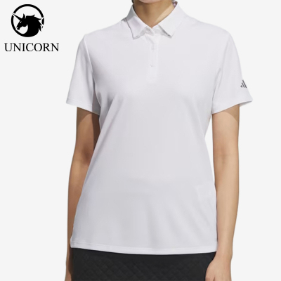 Adidas/阿迪达斯正品达斯高尔夫女白色速干经典抗皱POLO衫JN0697