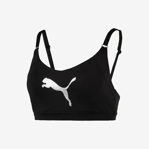 Puma/彪马正品新款女黑白色训练健身贴合运动内衣516475-01