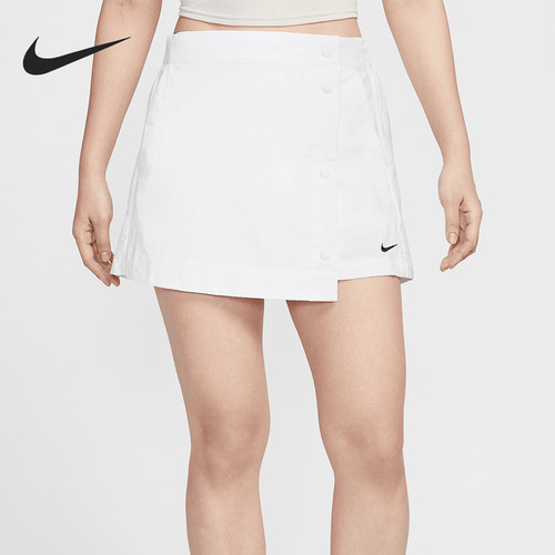 Nike/耐克正品Sportswear女士小标排扣梭织裤裙HM6980-100
