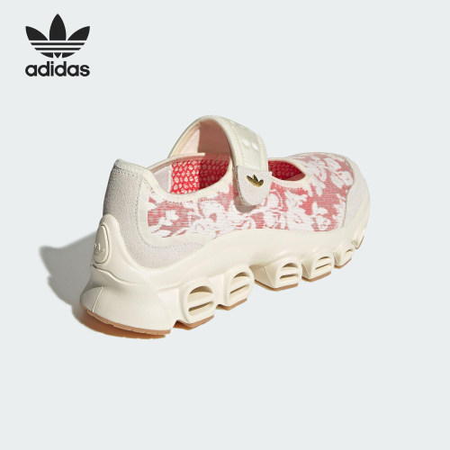 Adidas/阿迪达斯正品三叶草女士镂空时尚印花休闲鞋JS1327