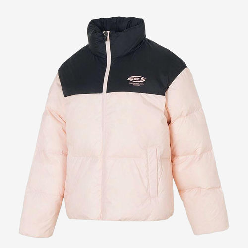 Skechers斯凯奇正品面包男女拼色保暖立领羽绒服P424W231-052W