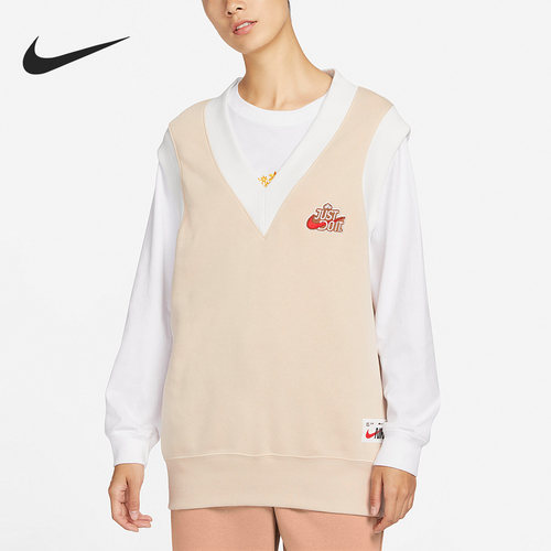 Nike/耐克正品当季新款女子休闲运动套头针织背心FD6402-126