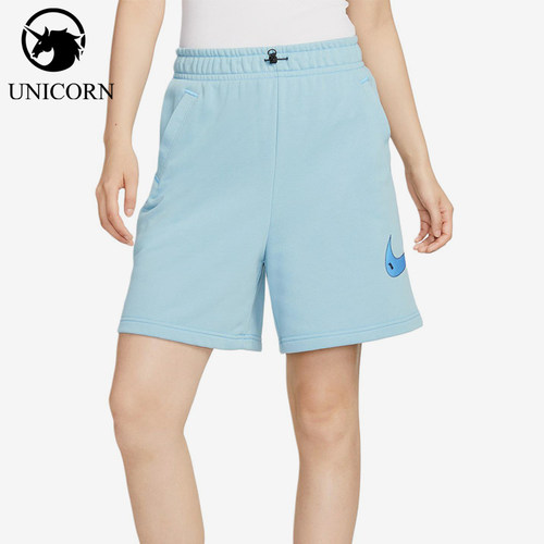 Nike/耐克正品女子运动针织透气休闲经典透气五分短裤DM6750-494