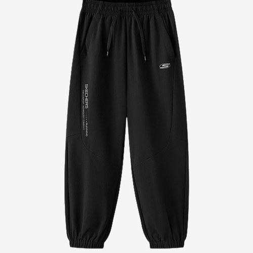 Skechers斯凯奇正品儿童款舒享运动系带透气长裤P326B012-0018