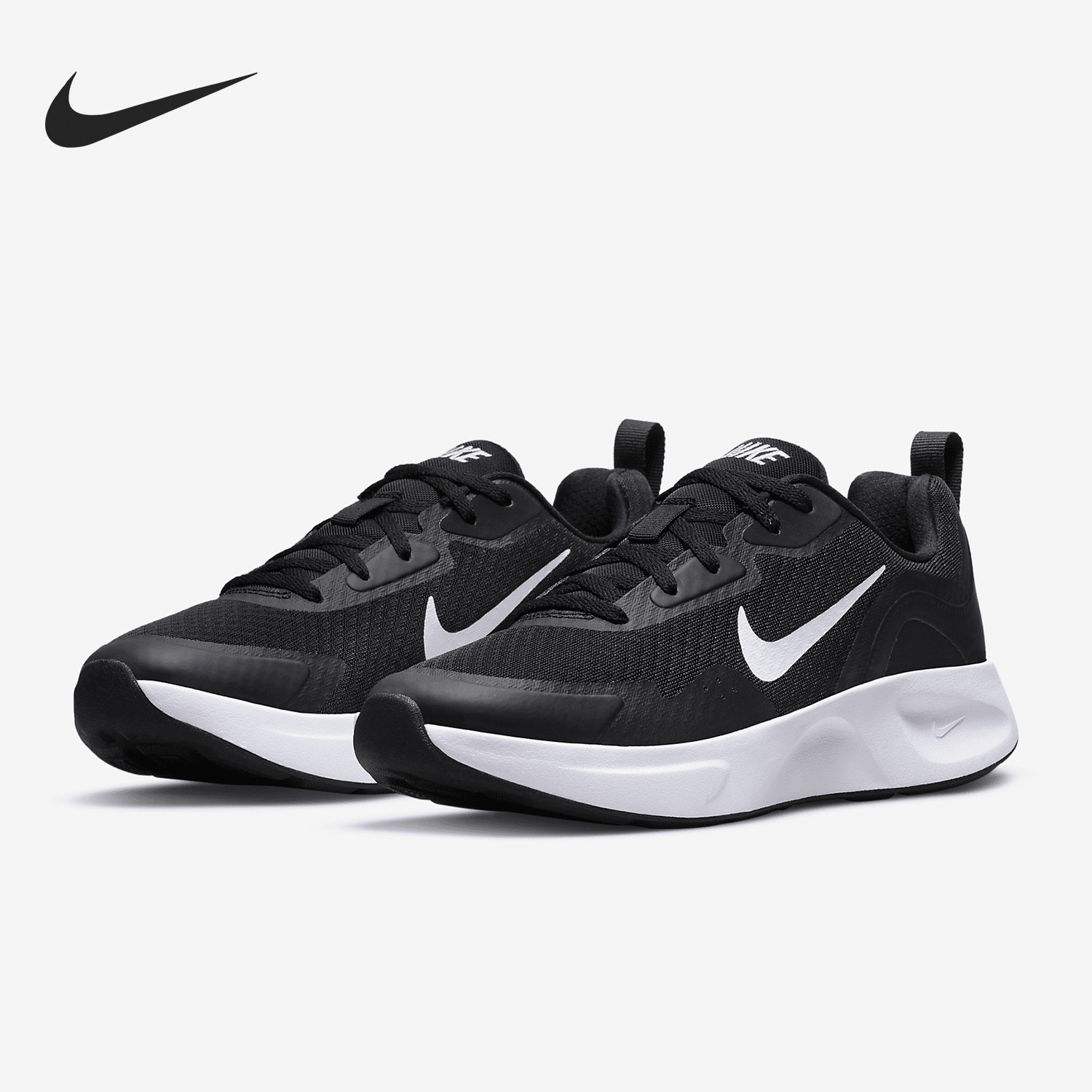 Nike耐克鞋子夏季新款网面鞋黑色女鞋经典款运动鞋休闲健身跑步鞋
