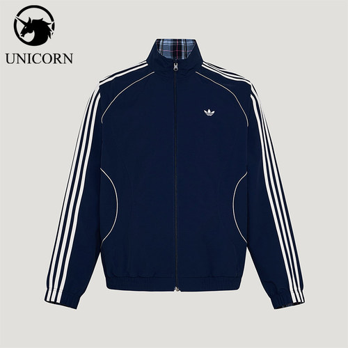 Adidas/阿迪达斯正品三叶草男士休闲立领双面穿宽松外套KT6367