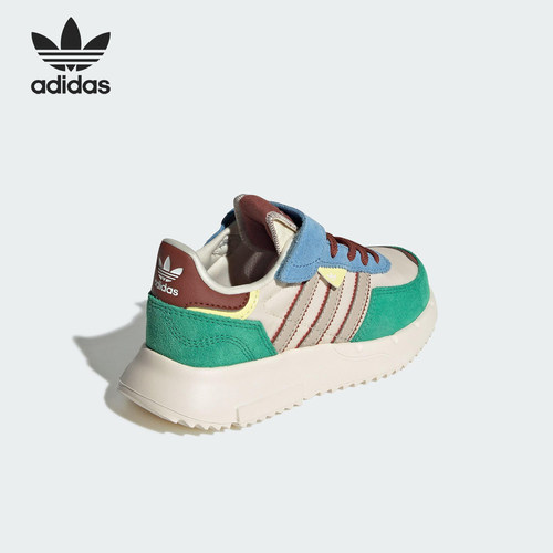 Adidas/阿迪达斯正品三叶草小童时尚简约魔术贴运动鞋JR7991
