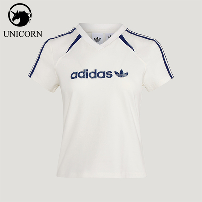 Adidas/阿迪达斯正品三叶草BLKTWT-SHIRT新款女经典短袖T恤KU4763