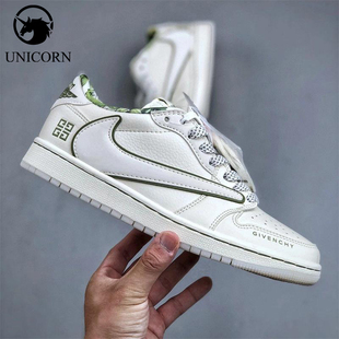Nike/耐克正品JORDANAirJordan1Low新款白绿色经典板鞋DZ3140-102