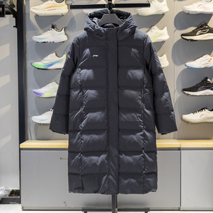 女子舒适透气加厚保暖运动连帽羽绒服AYMV348 新款 冬季 李宁正品