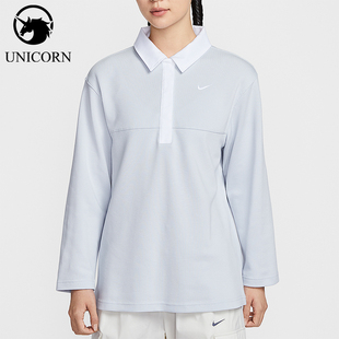 T恤IF0358 Nike 翻领套头长袖 Sportswear女士运动经典 043 耐克正品