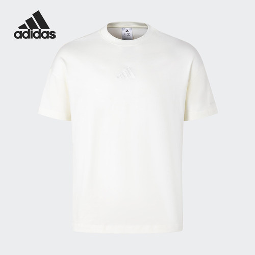 Adidas/阿迪达斯正品新款男士运动休闲透气简约短袖JY8566