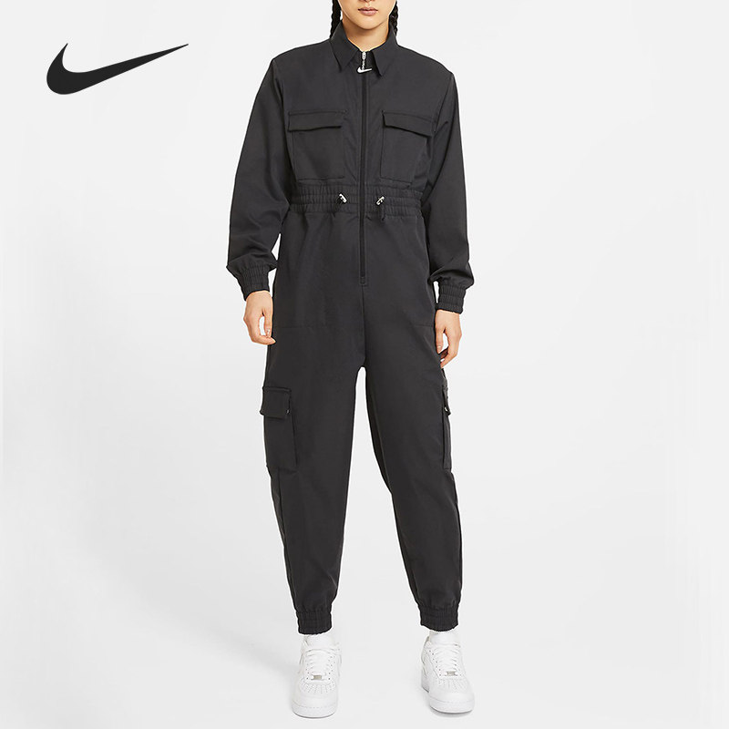 Nike/耐克正品连体衣女子大勾机能收腰高街运动套装潮 CZ8895-010