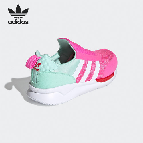 Adidas/阿迪达斯正品三叶草婴童经典透气运动一脚蹬休闲鞋FX4944