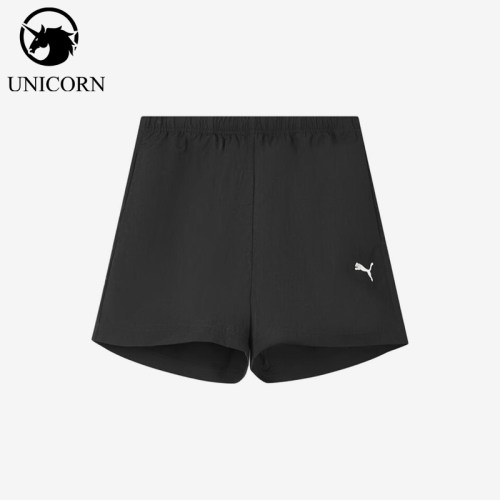 Puma/彪马正品梭织运动舒适中腰休闲短裤经典新款女短裤639889-01