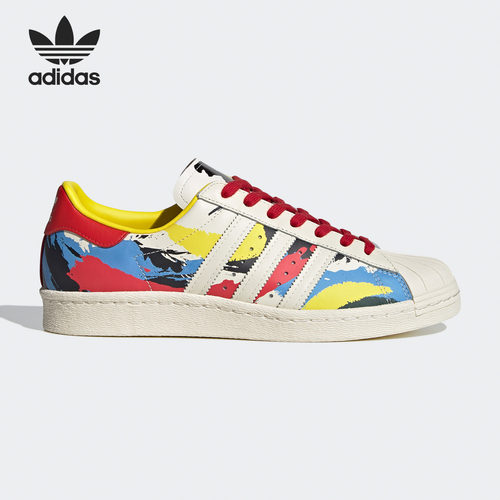 Adidas/阿迪达斯正品三叶草SUPERSTAR80S AC联名情侣板鞋 FY0727