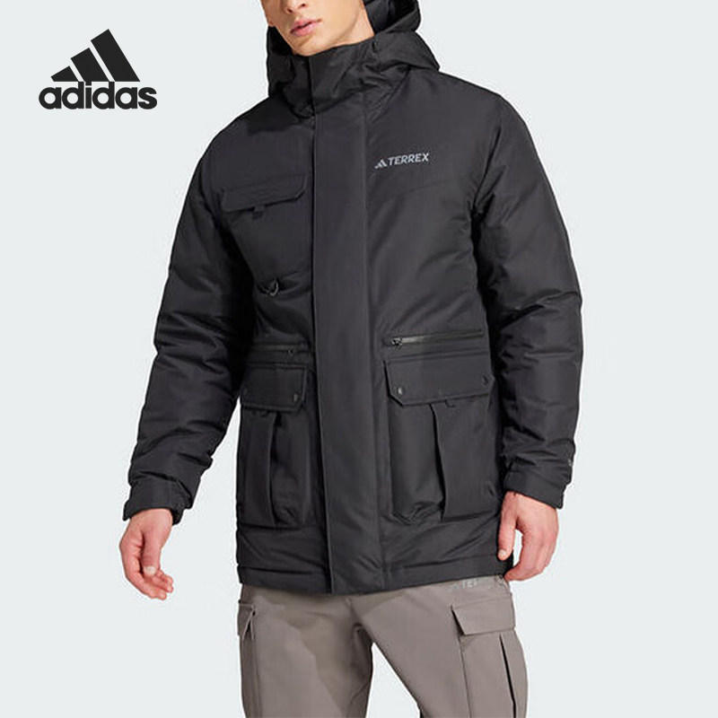 Adidas阿迪达斯正品XPL GD PARKA男连帽保暖运动羽绒服IX7935