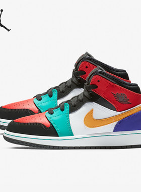 Nike/耐克正品 Air Jordan 1（GS）女子大童板鞋554725-125