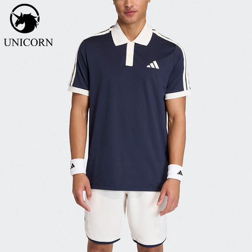 Adidas/阿迪达斯正品夏季男士透气网球针织运动短袖POLO衫KA5899