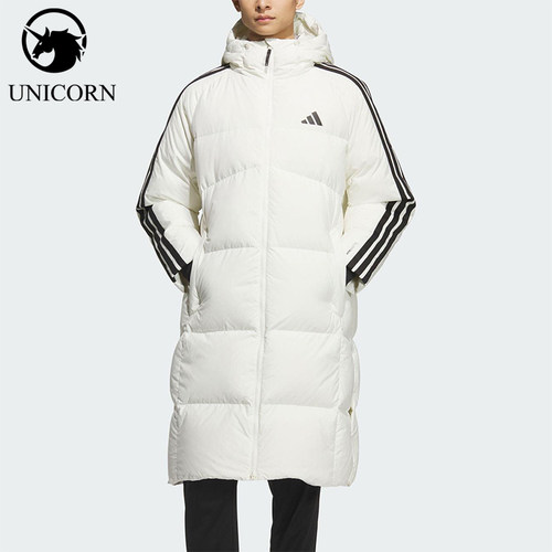 Adidas/阿迪达斯正品2025秋季款男士日常保暖长款羽绒服KC2497