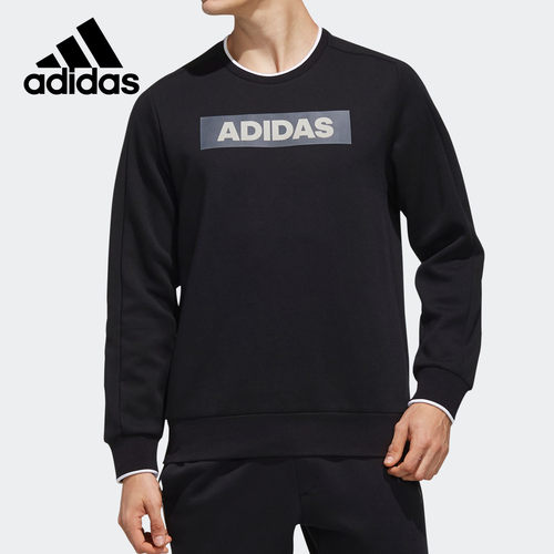 Adidas/阿迪达斯官方正品运动男子宽松休闲圆领套头卫衣DT2498