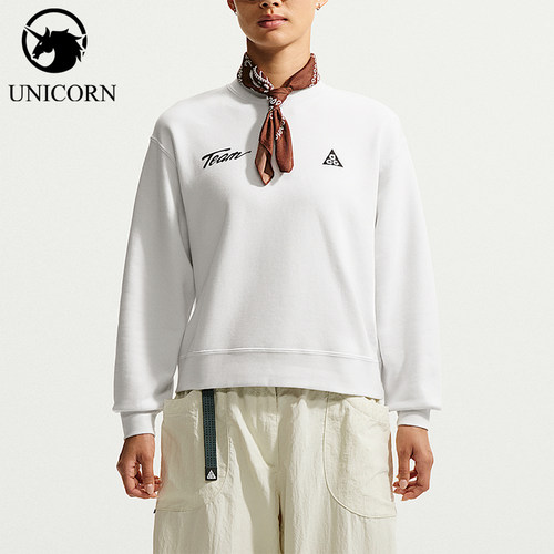 Nike/耐克正品新款女士宽松透气休闲圆领印花卫衣IU8169-121