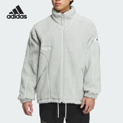 Adidas/阿迪达斯官方正品冬季新款男女运动休闲立领外套IQ1367