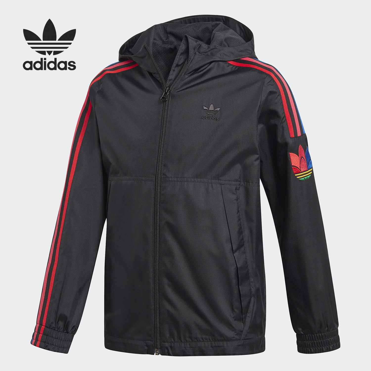 Adidas/阿迪达斯正品三叶草大童休闲运动连帽夹克外套 GD2688,童装/婴儿装/亲子装,普通外套,淘宝优惠券,粉丝福利购,淘宝优惠卷