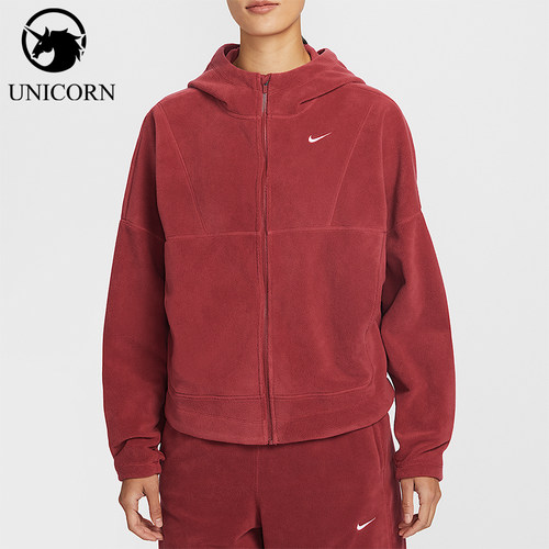 Nike/耐克正品One Therma-FIT女士刺绣连帽保暖外套HV3699-613