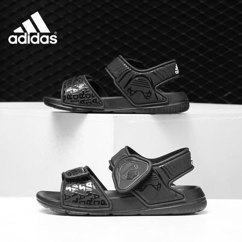 Adidas/阿迪达斯正品当季新款小童星球大战魔术贴凉鞋 CQ0129