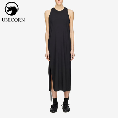 Adidas/阿迪达斯正品Y-3女士时尚透气轻盈无袖连衣裙KD1482