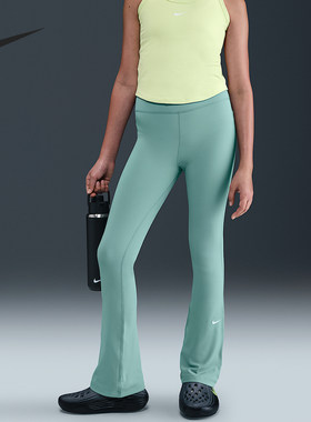 Nike/耐克正品One Dri-FIT大童高腰运动喇叭紧身裤FZ5609-017