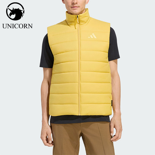 Adidas/阿迪达斯正品男士户外拒水防风保暖夹棉马甲KX8819