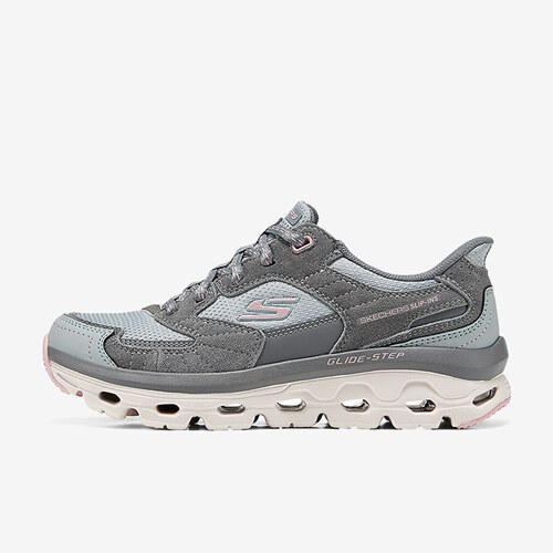 Skechers斯凯奇正品Glide-Step 系列女款低帮跑步鞋180268-GYPK