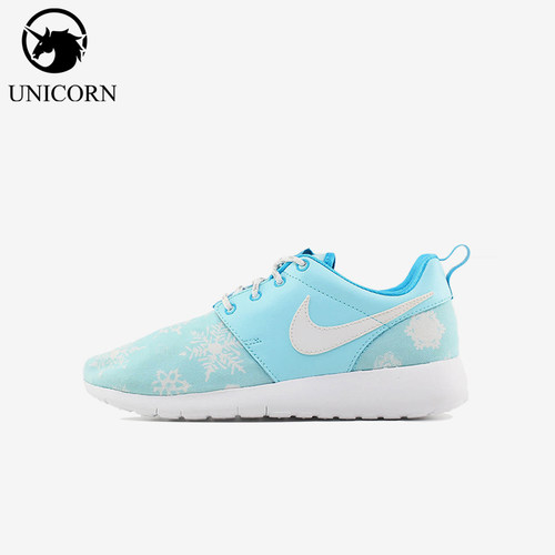 Nike/耐克正品Roshe One Print GS女子大童跑步鞋677784-401
